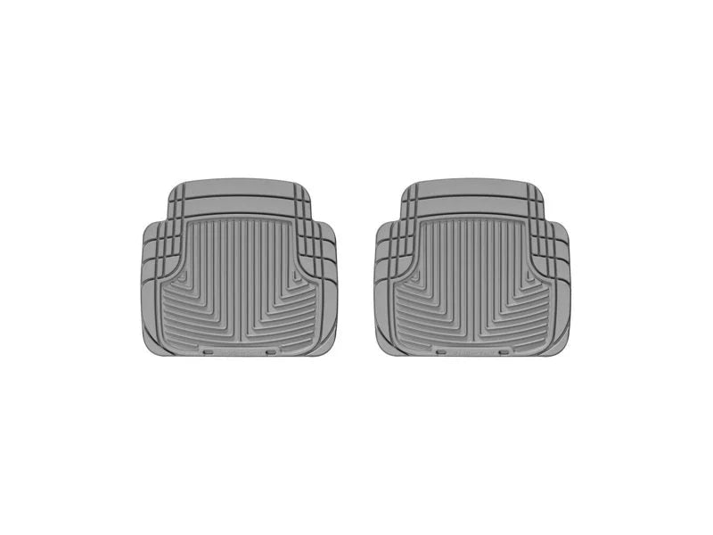 WeatherTech 99 BMW M3 Convertible Rear Rubber Mats - Grey - Side View