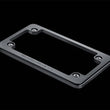 Load image into Gallery viewer, WeatherTech Billet Plate Frames - Black - Back View