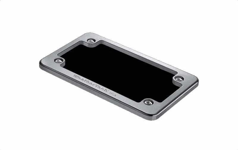 WeatherTech Billet Plate Frames - Silver - Side View