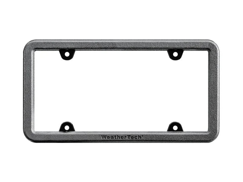 WeatherTech BumpFrame Black Satin Textured Finish License Plate Frame - Main Product View