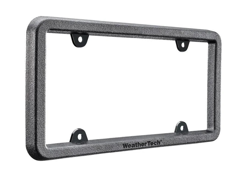 WeatherTech BumpFrame Black Satin Textured Finish License Plate Frame - Side View