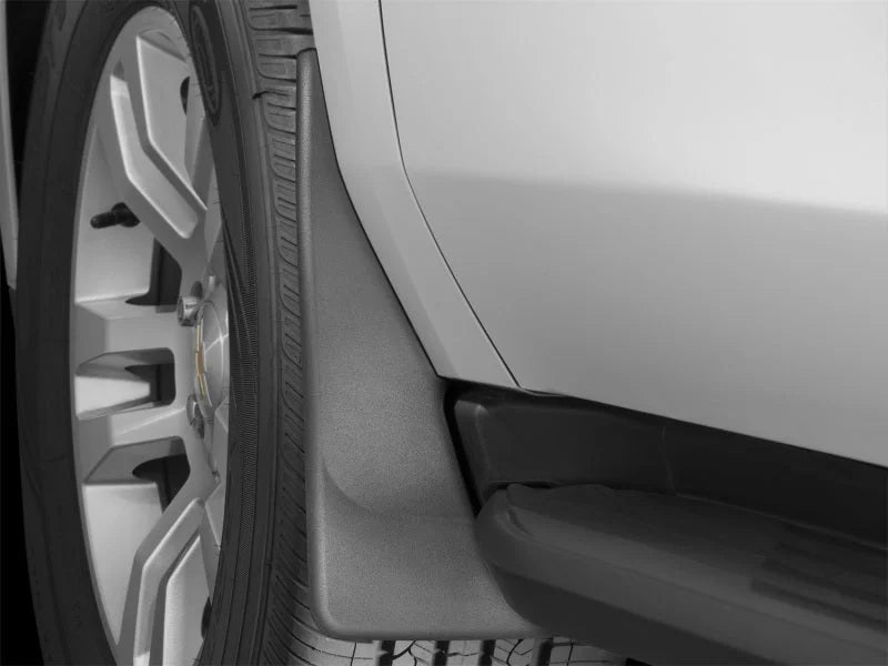 WeatherTech Chevy Tahoe No Drill Front Mudflaps - Installation View