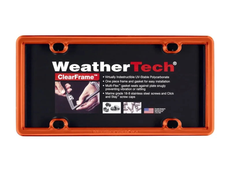 WeatherTech ClearFrame - Orange - Side View