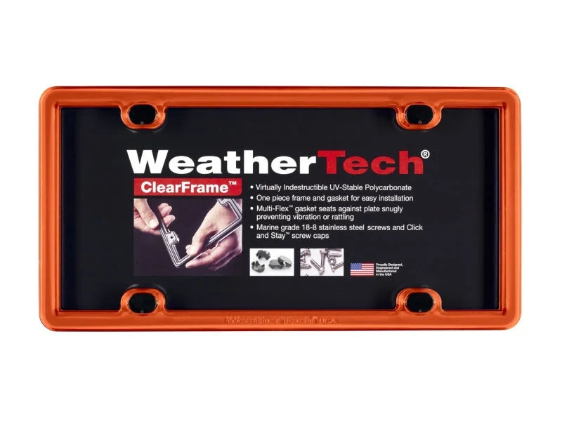 WeatherTech ClearFrame - Orange - Installation View