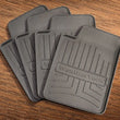 Load image into Gallery viewer, WeatherTech Drink Coasters 4in. Square - Grey (4pc Set) - Main Product View