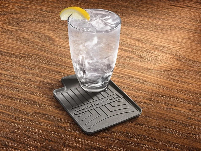 WeatherTech Drink Coasters Set of 4 Black - Side View