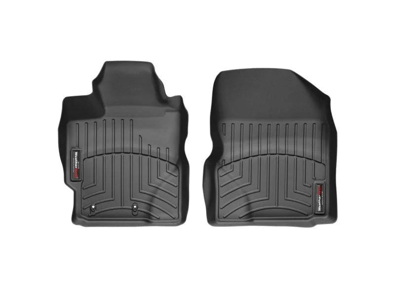 WeatherTech Front FloorLiner - Black fits 2008-2012 Scion Xd / 2007-2011 Toyota Yaris / 2007-2009 Toyota Yaris S - Back View