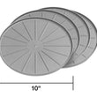 Load image into Gallery viewer, WeatherTech Home Surface Protectors 10in. - Grey (Set of 4) - Side View