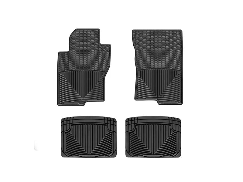 WeatherTech Rubber Mats - Rear - Blk fits 1998-2016 Nissan Frontier - Main Product View