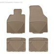 Load image into Gallery viewer, WeatherTech Rubber Mats - Rear - Tan fits 1983-1991 Porsche 944 - Side View