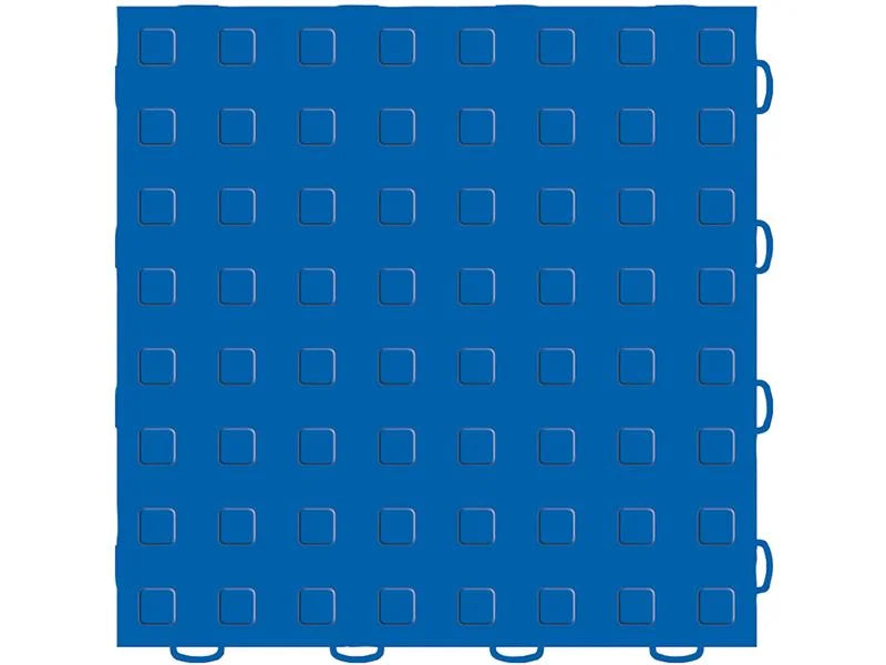 WeatherTech TechFloor 12in x 12in Solid Floor Tile w/ Raised Squares - Blue - Additional View 6