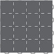 Load image into Gallery viewer, WeatherTech TechFloor 12in x 12in Solid Floor Tile w/ Raised Squares - Dark Grey - Side View