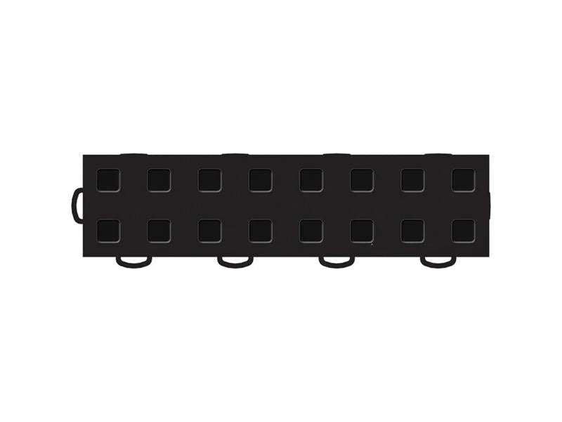 WeatherTech TechFloor - 3in X 12in Tiles(Left Loop) - Black/Black **Order in Qtys of 10 - Installation View