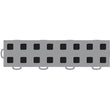 Load image into Gallery viewer, WeatherTech TechFloor - 3in X 12in Tiles(Left Loop) - Grey/Black **Order in Qtys of 10 - Back View