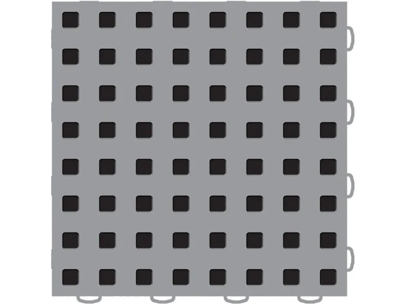 WeatherTech TechFloor - 3in X 12in Tiles(Left Loop) - Grey/Black **Order in Qtys of 10 - Additional View 5