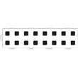 Load image into Gallery viewer, WeatherTech TechFloor - 3in X 12in Tiles(Left Loop) - White/Black **Order in Qtys of 10 - Main Product View