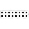 Load image into Gallery viewer, WeatherTech TechFloor - 3in X 12in Tiles(Right Loop) - White/Black **Order in Qtys of 10 - Side View