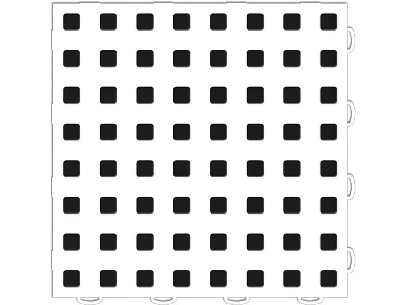 WeatherTech TechFloor - 3in X 12in Tiles(Right Loop) - White/Black **Order in Qtys of 10 - Additional View 5