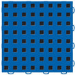 Load image into Gallery viewer, WeatherTech TechFloor - 3in x 12in Tiles(Right Loop) Blue/Black - Blue/Black - Installation View