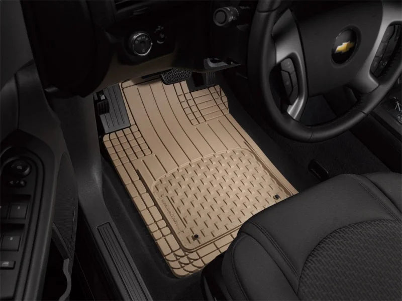 WeatherTech Universal All Vehicle Front and Rear Mat - Tan - Installation View