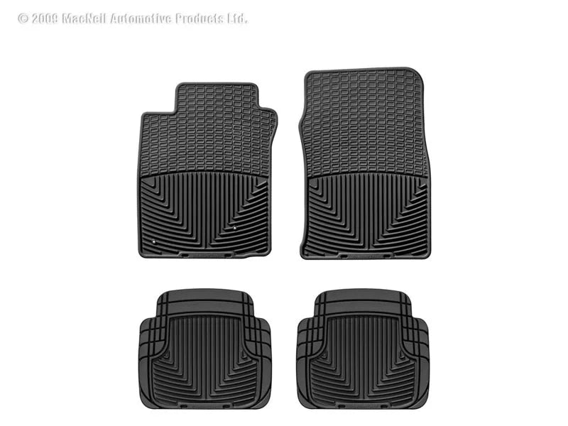 WeatherTech WT Rubber Mats Front Blk fits 2005-2009 Ford Mustang / 2008 2009 Ford Mustang Bullitt / 2007-2009 Ford Mustang...
