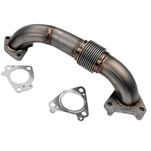 Load image into Gallery viewer, Wehrli 01-04 Chevrolet 6.6L Duramax LB7 2in Stainless Passenger Side Up Pipe w/Gaskets (Twin Turbo) - Main Product View