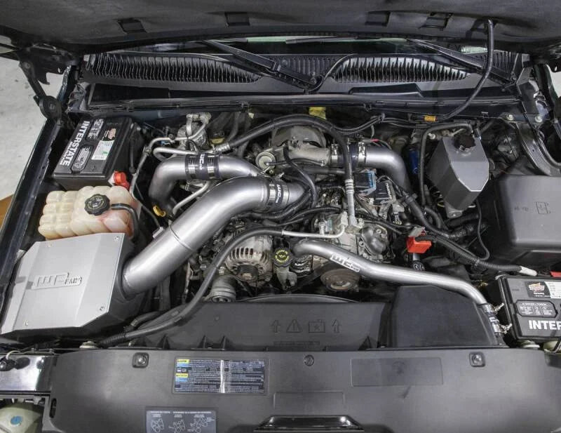 Wehrli 01-04 Chevrolet 6.6L LB7 Duramax High Flow Intake Bundle Kit - Bronze Chrome - Back View