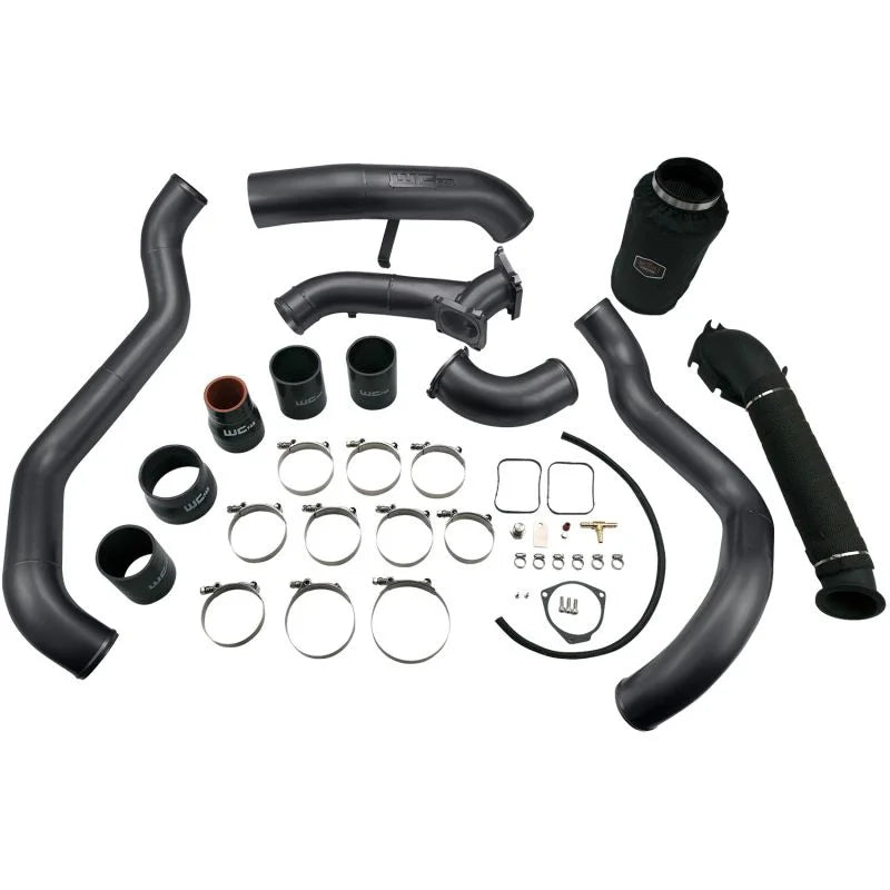 Wehrli 01-04 Chevrolet 6.6L LB7 Duramax High Flow Intake Bundle Kit - Gloss White - Installation View