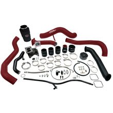 Load image into Gallery viewer, Wehrli 01-04 Chevrolet 6.6L LB7 Duramax S300 Turbo Install Kit (No Turbo) - WCFab Red - Main Product View