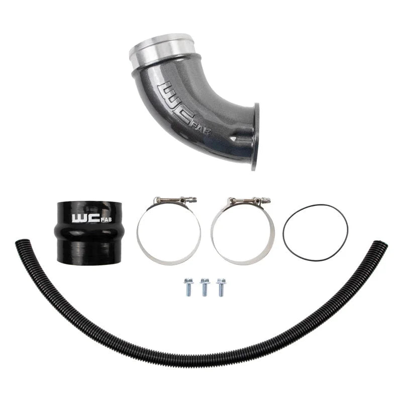 Wehrli 01-04 Duramax LB7 4in High Flow Intake Horn - Sparkle Granny Smith - Main Product View