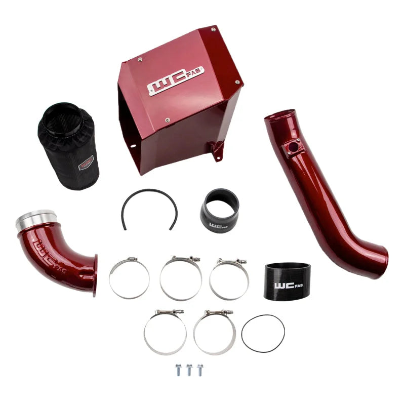Wehrli 01-04 Duramax LB7 4in. Stage 2 Intake Kit - Bengal Silver - Main Product View