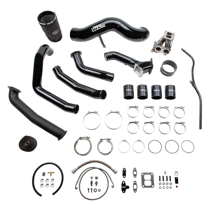 Wehrli 01-04 LB7 Duramax S400 Single Turbo Install Kit - Illusion Blueberry - Installation View