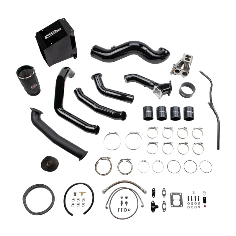 Wehrli 01-04.5 Chevrolet 6.6L LB7 Duramax S400 Turbo Install Kit (No Turbo) - Gloss White - Side View