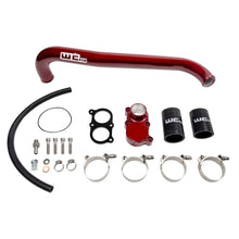 Load image into Gallery viewer, Wehrli 01-05 Chevrolet 6.6L LB7/LLY Duramax Thermostat Housing &amp; Upper Coolant Pipe Kit - Gloss Blac - Main Product View