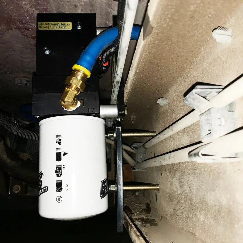 Wehrli 01-10 Chevrolet 6.6L Duramax FASS Fuel System Relocation Bracket (Crew Cab Only) - Detail View