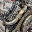 Load image into Gallery viewer, Wehrli 01-16 Chevrolet 6.6L Duramax 2in Stainless Driver Side Up Pipe w/Gaskets (Single/Twin Turbo) - Side View