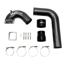 Load image into Gallery viewer, Wehrli 03-07 Dodge 5.9L Cummins 3.5in Intake Horn &amp; Driver Side Intercooler Pipe Kit - WCFab Grey - Main Product View