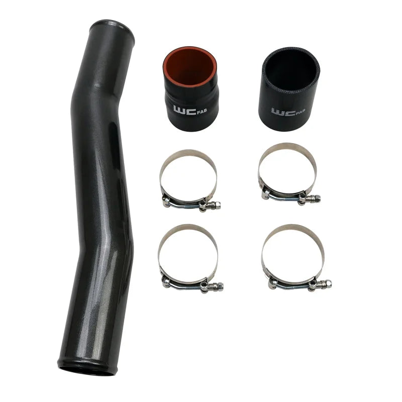 Wehrli 03-07 Dodge 5.9L Cummins Passenger Side 3in Replacement Intercooler Pipe - Gloss Black - Main Product View