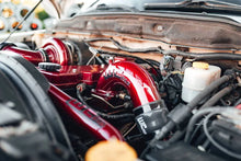 Load image into Gallery viewer, Wehrli 03-07 Dodge Cummins 5.9L 3.5in Intake Horn w/Driver IC Pipe - Illusion Purple - Additional View 6