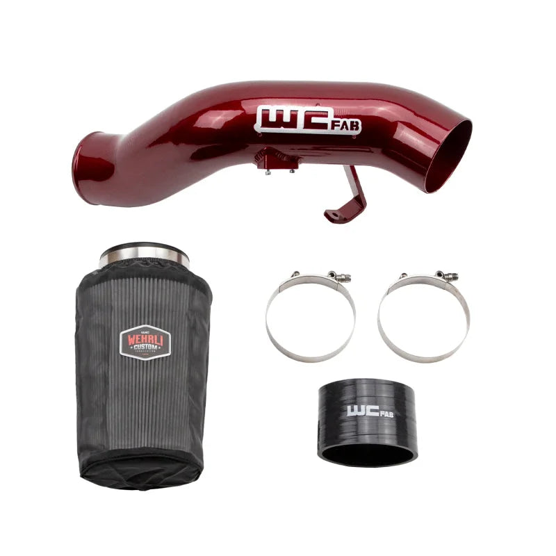 Wehrli 03-07 Ford 6.0L Powerstroke 4in Intake Kit - Flat Black - Main Product View