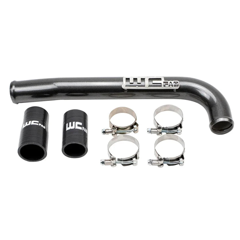 Wehrli 03-09 Cummins Upper Coolant Pipe - Gun Metal - Main Product View