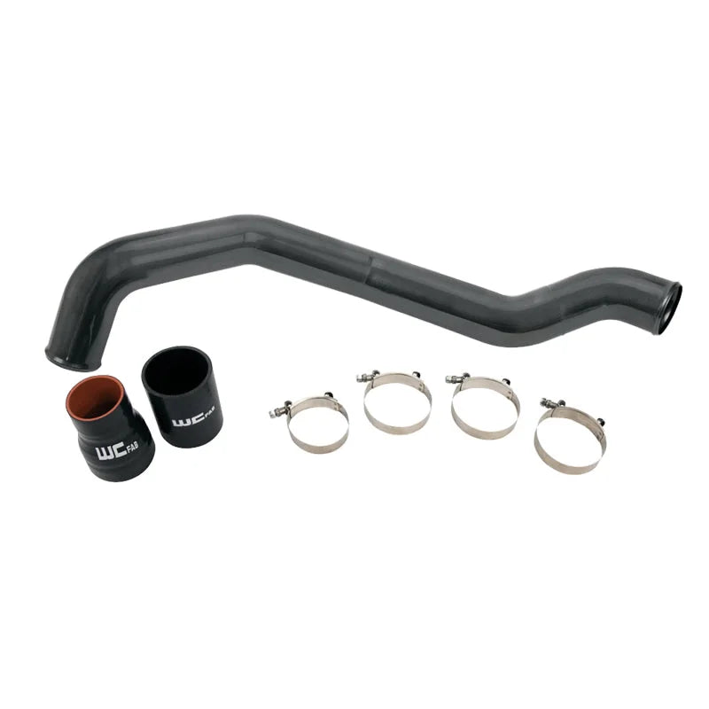 Wehrli 04.5-10 Chevrolet 6.6L LLY/LBZ/LMM Duramax Driver Side 3in Intercooler Pipe - Bengal Blue - Side View