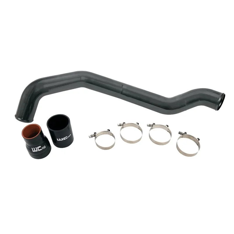 Wehrli 04.5-10 Chevrolet 6.6L LLY/LBZ/LMM Duramax Driver Side 3in Intercooler Pipe - Illus Blueberry - Detail View