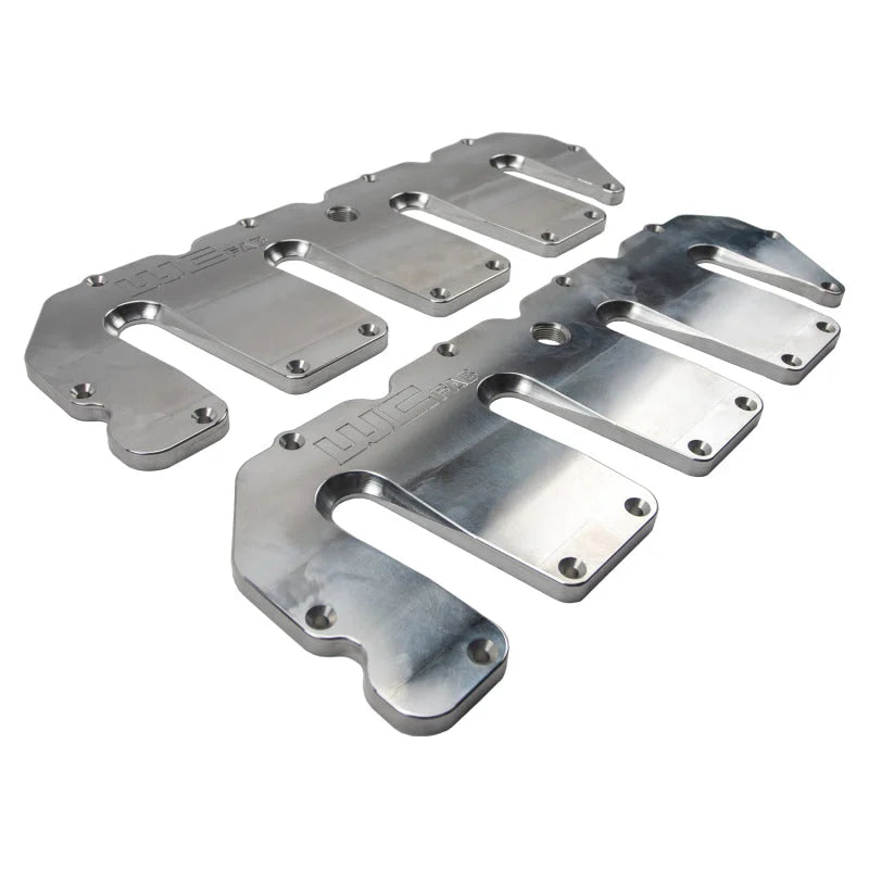 Wehrli 04.5-10 Duramax LLY/LBZ/LMM Billet Upper Valve Cover Set - Raw Aluminum - Side View