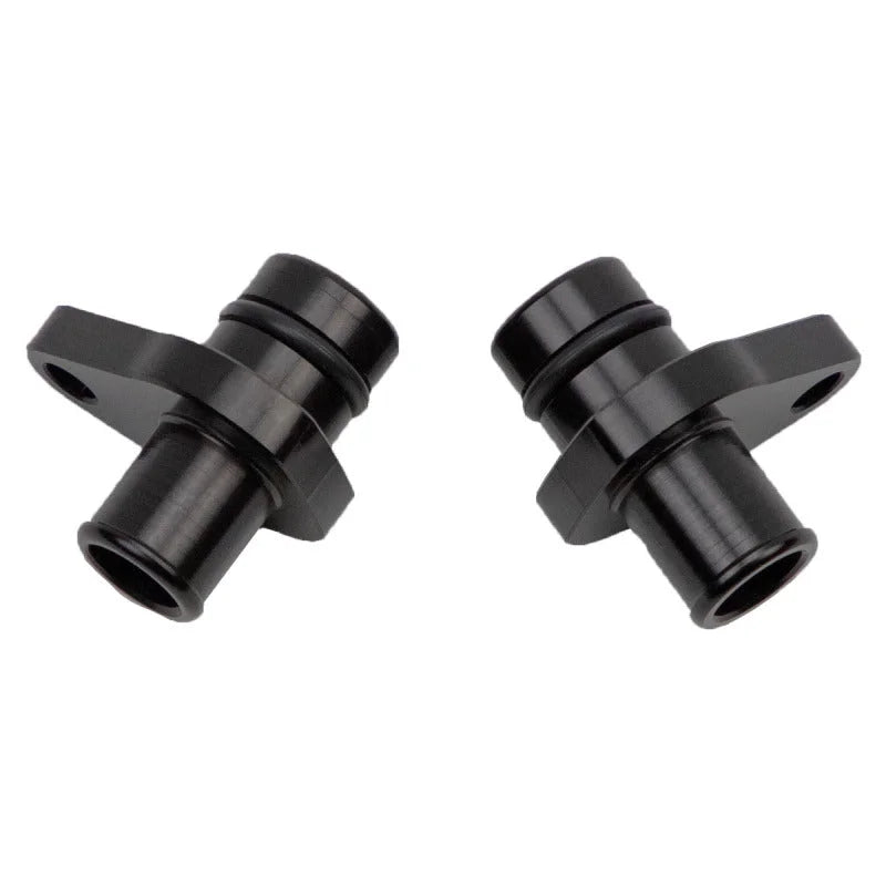 Wehrli 04.5-2010 Duramax LLY/LBZ/LMM Crankcase Vent (PCV) Fitting Kit - Billet Black Anodized - Side View