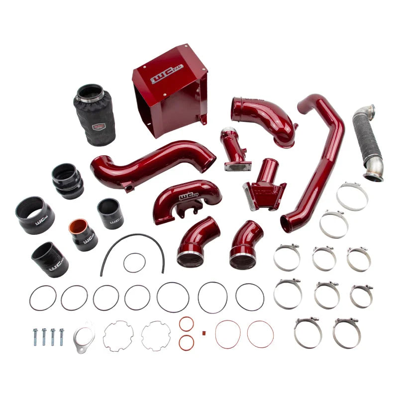 Wehrli 06-07 Chevrolet 6.6L Duramax LBZ Stage 3 High Flow Bundle Kit - WCFab Red - Main Product View