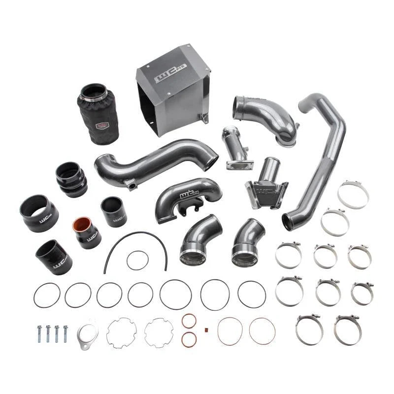 Wehrli 06-07 Chevrolet Duramax 6.6L LBZ Stage 2 High Flow Intake Bundle Kit - Flat Black - Main Product View
