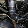 Load image into Gallery viewer, Wehrli 06-10 Duramax LBZ/LMM Intercooler Outlet Elbow Kit - Flat Black - Side View