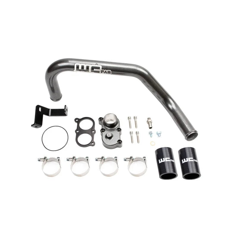 Wehrli 06-10 Duramax LBZ/LMM Thermostat Housing Kit For Dual CP3 - Bengal Blue - Main Product View