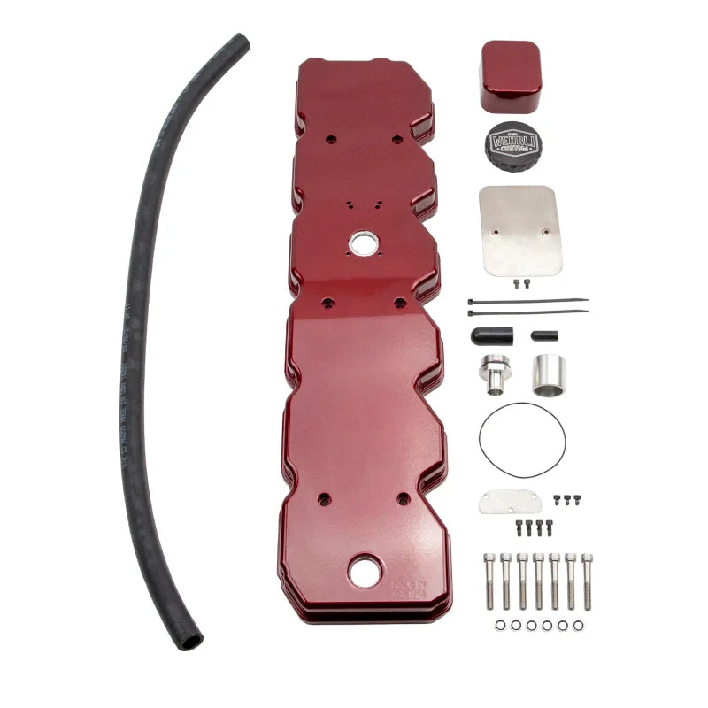 Wehrli 06-18 Cummins WCFab X D&J Precision Billet Valve Cover - Bengal Red - Additional View 5